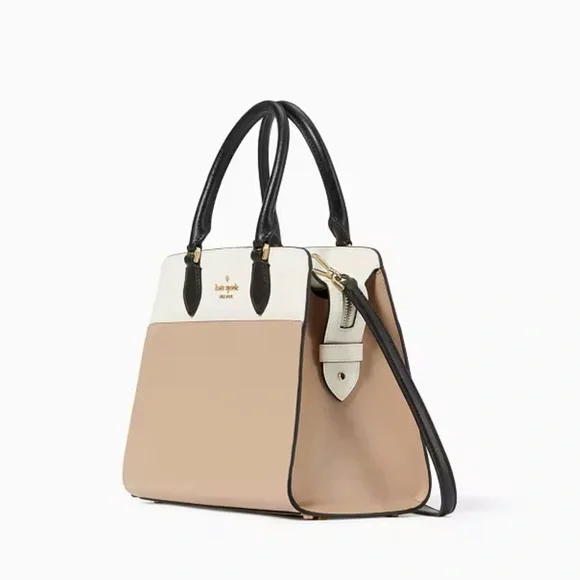 NWOT Kate Spade Black and Tan Shoulder Bag - Picture 2 of 4